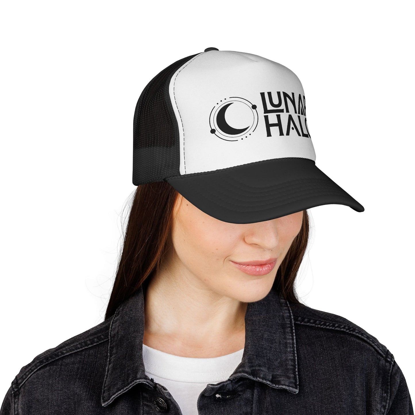 Lunar Halo Trucker Cap | Moon Logo Mesh Hat